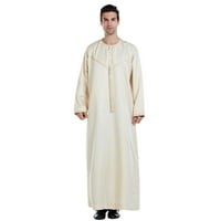 Modne haljine Muška arapska srednja čvrsta postolja ovratnik ovratnik ogrtač