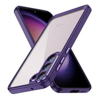 za Samsung Galaxy S 6.1 Hibrid Clear Case, prozirni jasni metalni objektiv Okvir svečano zaštićen sočiva