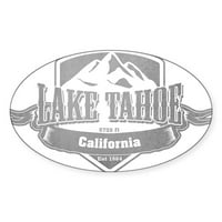 Cafepress - Jezero Tahoe California Ski Resort naljepnica - Naljepnica