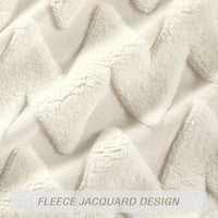 Assile White Sofa jastuka navlake val dekorativni bacanje jastuk na poklopcu geometrijskog uzorka tufted