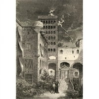 Zatvor inkvizicije Barcelona Španija iz knjige Španjolske slike po plakatu Print, 17