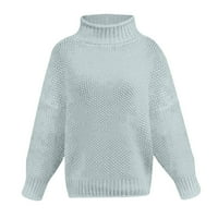 Ženske pad džempera za žene vruće prodaje čišćenje Žene casual čvrstih vrhova za pletenje dugih rukava