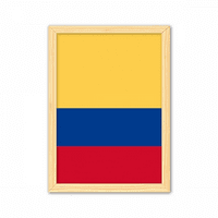 Kolumbija Nacionalna zastava Južna Amerika Država Dekorativni drveni slikarstvo Naslovnica Naslovnica