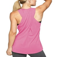 Ženski povratni joga košulja bez obzira na vrhove za žene za žene trkački tenkovi tenkovi za trčanje