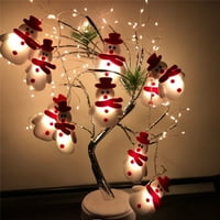 Božićne svjetlo Party Holiday Strings Tree Božićni ukras Snjegović Božićni LED LED svijetlo Božićni