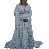 Forestyashe ženske haljine casual boho stil čipke materinstvo Fotografija Majčinsko-fotografija Outfit
