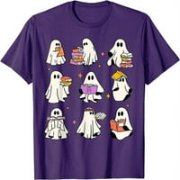 Retro učitelja Halloween Ghost Pročitajte više Knjige Učitelj majica