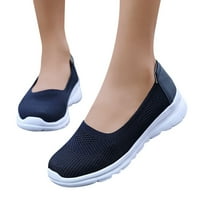Caicj ženska tekuće cipele Ženske platnene bijele cipele Classic Fashion Loafer tenisice, plava