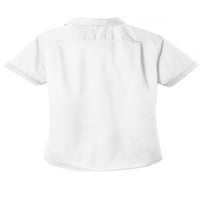 Lučka uprava za odrasle ženske žene obične kratke rukave majica bijela 2x-velika
