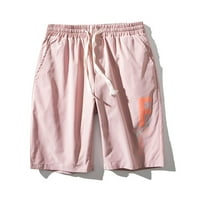 Pantalone u boji Ljeto Ravne ležerne kratke hlače Sportska čvrsto vučenu vučući muške muške ležerne