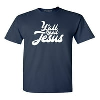 Trgovina4EVER Muškarci vam trebaju Isusov grafički majica XXXX-velika mornarica