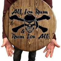 Bar znak Sve za rum Pirate pab Potpiši za potpis za kućni bar man pećinski znakovi