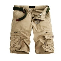 Wozhidaoke Tergo hlače za muškarce Plaža Pantalona Ležerne prilike pantnice Pocket Cargo Kratke hlače