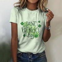 Dan Mikilon St. Patricki modni ženski okrugli vrat Ležerne prilike kratkog rukava za kratke rukove Bluze