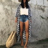 Ženske jakne modna moda ispod $ Žene Print Šifonska plaža Kimono Cardigan bluza Shawl Lood Top Ownewewer