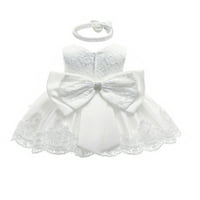 Diconna beba čipka princeza vjenčanica Bowknot haljina rođendan svečana haljina 18- mjeseci