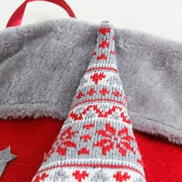 Sretan božićni čarapa plišane santa snjegovićene čarape božićne stablo ukrasi Sack Xmas Novogodišnji