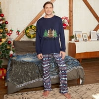 Prodaja zaljubljenih zaljubljenih obiteljski božićni pidžami set casual xmas odjeća za spavanje Santa
