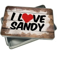 Božićni kolačić Tin I Love Sandy za poklon Davanje praznog slatkiša za Sjaj za slastičarnu PAP BO cerebrirati