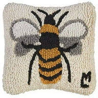 Umjetnika dizajnirana bumblebee ručna kukana vuna ukrasna sitna batina jastuk za bacanje za kauče i