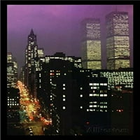 Purple nebo od Geoffrey Cliffords Fotografija Art Print Poster Svjetski trgovinski centri New York City
