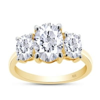 Moissnitni zaručni prsten, moissan prstenovi za žene parove, 2CT laboratorija stvorena okrugla dijamant