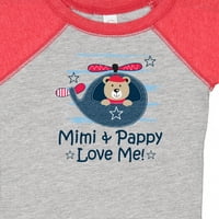 Inktastični mimi i pappy me love me baby boy poklon baby bodysuit