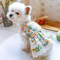 Haljina za kućne ljubimce Štene suknje Dog Princess Haljine Tutu cvijet vjenčana haljina Luksuzna luksuzna