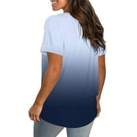 Ženska latica vrhovi labavi Vrući Vretki Slatki tenisi Plus size Osnovne masene bluze V izrez duhovni