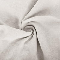 Prilagođene hlače Žene gumbi sa čvrstim bojama Tanke hlače Pamučne i posteljine Ležerne prilike Labave