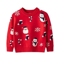 Dijamantna božićna odjeća Djeca crtani bazični skakači Božićni stil zimski debeli džemper dnevna odjeća