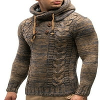 Capreze Winter Hoodie za muškarce Hipster duge sa kapuljačom dugih rukava, čvrsti termički pulover casual