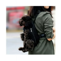 Mali kućni ljubimac mačji psići prednji pseći pješački ruksak ruksak noge od crne veličine s