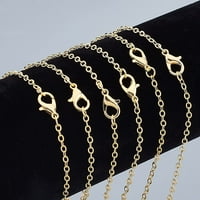 Ogrlica od zlatnog kabela 20strands Zlatni kabel upletena ogrlica od lanaca venka za privjesak za ogrlice
