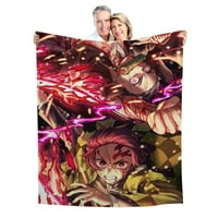 Anime Poster Demon Slayer-Blaket, Popularni kreveti Sofa za ljetni krevet Bacanje Poklopac za dječak,