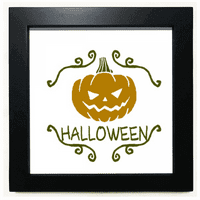 Halloween bundeve crtani uzorak Crni kvadratni okvir Slika zidne zidne tablete