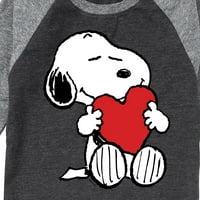 Kikiriki - Valentinovo zagrljajsko srce - grafička majica mališana i omladine Raglan