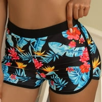Vučene plitke kratke hlače za žene kupaći kostimi Trčanje plivanja kupaćih kostimih kratkih hlača struk