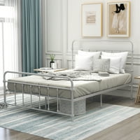 Prodaja Krevet okvir Metalna platforma u punoj veličini sa uzglavljenim i nožnim pločama, otvor za krevet