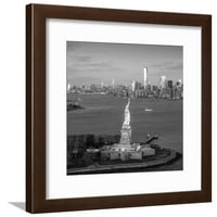 Kip Libertyja i Donja Manhattana, New York City, New York, SAD, UKLJUČEN UKLJUČENO PRINT WALD Art by