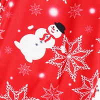 Tawop Family Pajamas Kid Child Snowman Hood HOOD ROMPER ZEMLJIŠTE PAJAMAS SLEEPEWE TREMI BOŽIĆNI OPREM