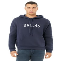 Daxton ujedila za odrasle Soft Pulover USA Gradovi States Comfort Hoodie Fleece dukserirt, Dallas Mornary