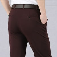 Teretne hlače Muške tanke pantalone u obliku slova, pune boje velike struke elastične povremene poslovne