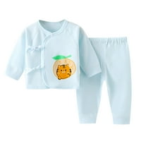 Baby Boy Outfits Ljeto Dječji dječaci Djevojke Pamuk Pamuk Spavaće životinje Crtani bluza Vrhunska slatka