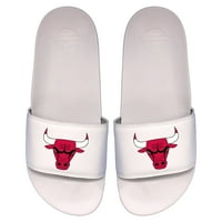 Muški Islide White Chicago Bulls Primarni logo Motto klizne sandale