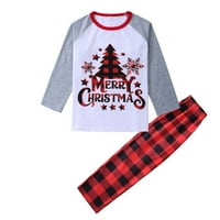 Bullpiano Usklađivanje porodice Božić pidžama za spavanje za spavanje PJ setovi božićne pidžame božićni