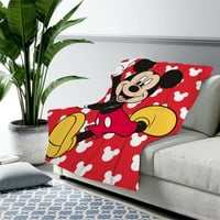 Mickey Mouse 3D tiskani pokrivač meko toplo plišane pokrivač za krevet kauč kauč stolica za dnevnu sobu