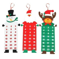 Benafini Santa Claus Counddown kalendar Dekoracija Dan džepa DIY božićni poklon