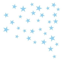 Zvijezde Zidne naljepnice Mješovite veličine Dječji decal Umjetnička spavaća soba Dekoracija