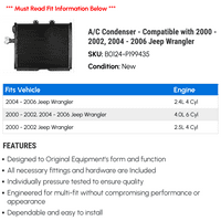 C Kondenzator - kompatibilan sa - 2002, - Jeep Wrangler 2005